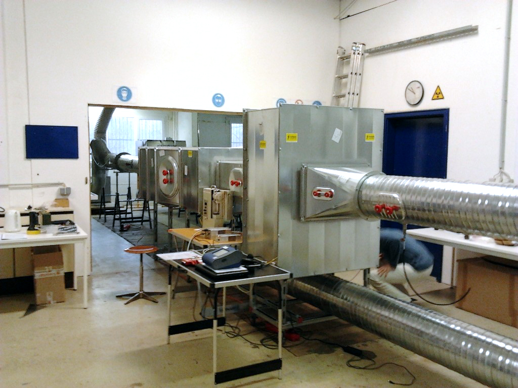 Test bench for testing of ESP modules up to 5000 m³/h