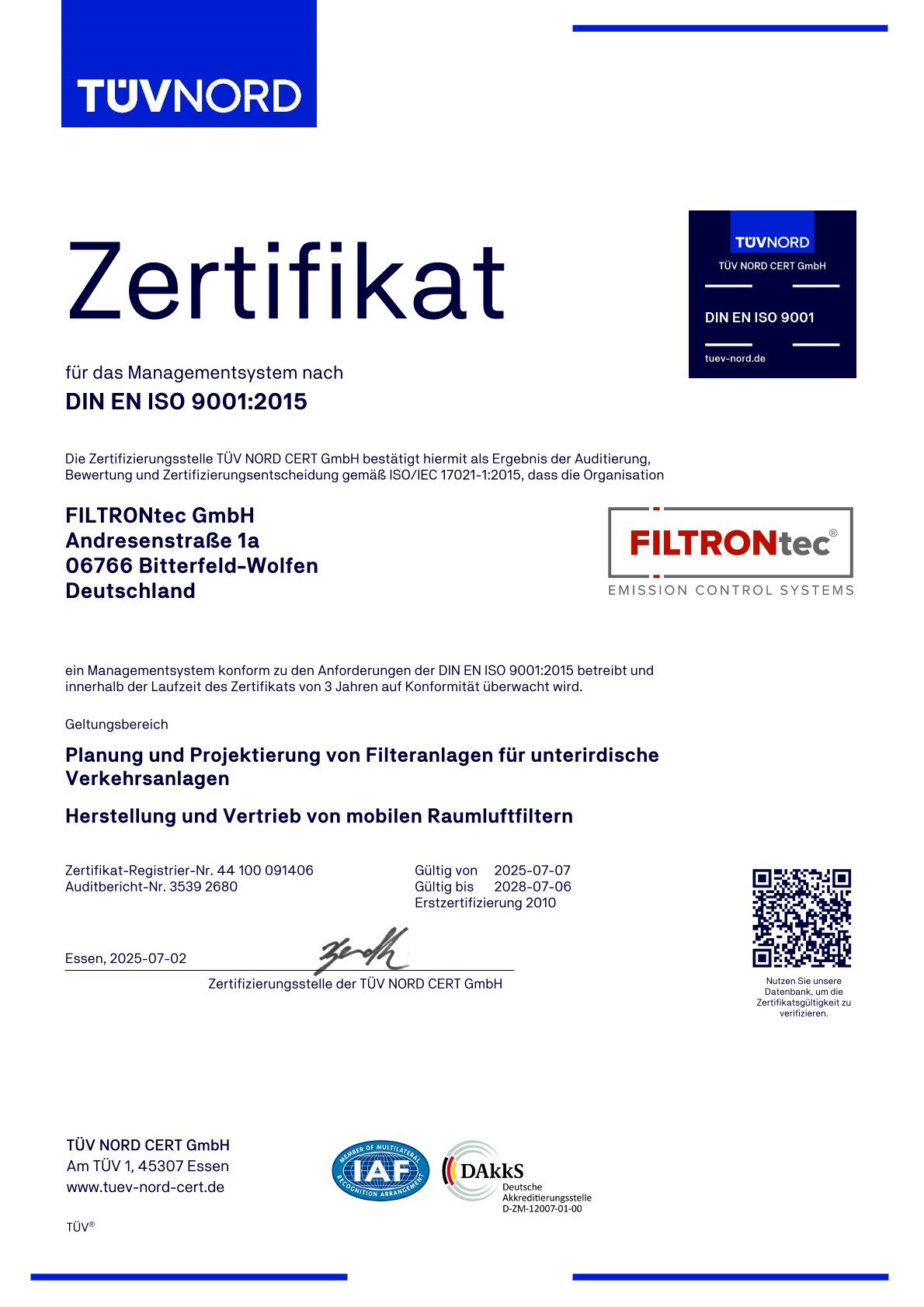 Zertifikat